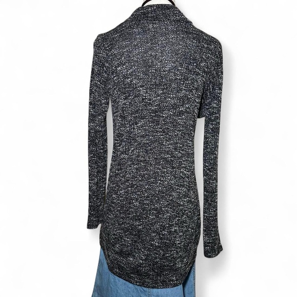 Cozy Knit Black and Gray Cardigan - Picture 3 of 6